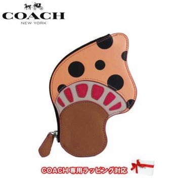 コーチ アウトレット COACH 財布F66185 マッシュルーム コインケース 小銭入れ SV/MC(マルチカラー) 【小銭入れ】【RCP】【楽天カード分割】【メール便対応】