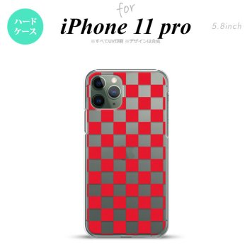 iPhone11Pro iPhone11 Pro スマホケース ハードケース スクエア 赤 メンズ レディース nk-i11p-033