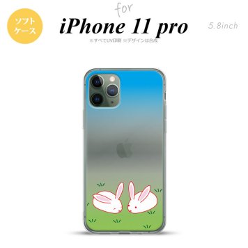 iPhone11Pro iPhone11 Pro スマホケース ソフトケース ウサギ メンズ レディース nk-i11p-tp865