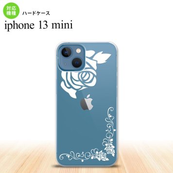 iPhone13mini iPhone13 mini ケース ハードケース バラ A クリア 白  nk-i13m-1066