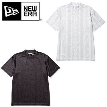 ニューエラ ゴルフ 半袖 鹿の子 ミッドネック Tシャツ Bandana All Over (14391502) (14391503) 2025年春夏モデル お誕生日祝い お祝い 記念品 お父さん 父の日 彼氏 男性 30代 40代 50代 60代  還暦祝い 敬老の日 人気プレゼント プレゼント