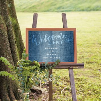 グラフィック ウェルカムボード（デニム クラシックライズ）結婚式 ギフト お祝い 披露宴 ウェディング ウェルカムスペース 