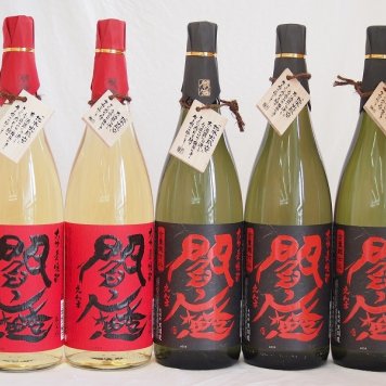 麦焼酎閻魔セット 全量麹仕込3本 樽熟成2本 老松酒造(大分県)1800ml×5本