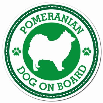 POMERANIAN ポメラニアン グリーン 肉球 カーサイン 車 マグネットステッカー 犬 マグネット 強力 直径13cm 丸型 おしゃれ かわいい ドラレコステッカー 安全対策 危険運転 煽り運転 アニマル 動物 犬種別 屋外 防水 屋内 肉球マーク