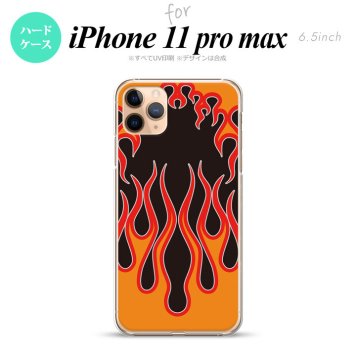 iPhone11ProMax iPhone11pro max スマホケース ハードケース ファイヤー 炎 黒 赤 メンズ レディース nk-i11pm-1304