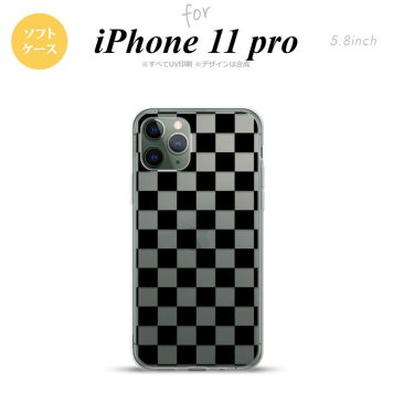iPhone11Pro iPhone11 Pro スマホケース ソフトケース スクエア 黒 メンズ レディース nk-i11p-tp031