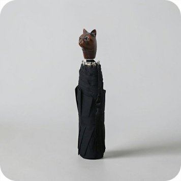 ギドゥジャン Guy de Jean 102147 折りたたみ傘 102110-cat-black ユニセックス black 折畳傘 102147