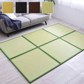 日本製 水拭きできる ポリプロピレン 置き畳 ユニット畳 軽量 軽い シンプル 67×67×1.7cm (4枚1セット)