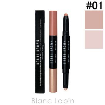 ボビイブラウン BOBBI BROWN ロングウェアデュアルエンドクリームシャドウスティック #01 プラチナムピンク/アンティークローズ 1.6g