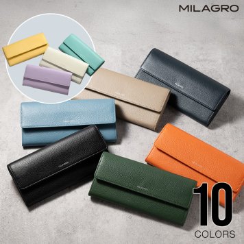 MILAGRO シュリンクレザー・ギャルソン長財布
