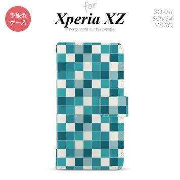 【手帳型 スマホ カバー ケース】【SO01J】【エクスペリア XZ 】手帳型 ケース SO-01J スマホ カバー XPERIA XZ エクスペリア スクエア ターコイズ nk-004s-so01j-dr1017【メール便送料無料】