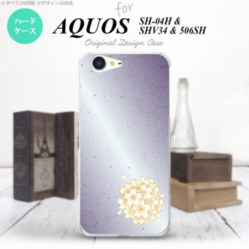 【SH04H】【スマホケース/スマホカバー】【アクオス ゼータ】SH04H スマホケース AQUOS ZETA SH04H カバー アクオス ゼータ 和サクラ 紫 nk-sh04h-1274【メール便送料無料】