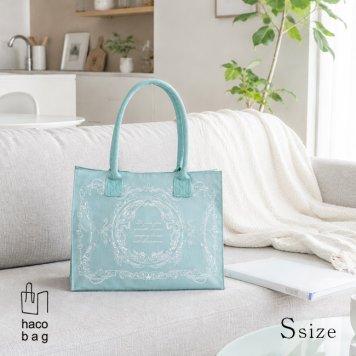haco bag Maiolica マヨリカ Sサイズ[ハコバッグ hacobag レディース トートバッグ エコバッグ おしゃれ かわいい エコ バッグ 自立 できる エコトートバッグ コンパクト マチ付き 自立するバッグ 頑丈 軽量 ミニ トート A4] 即納