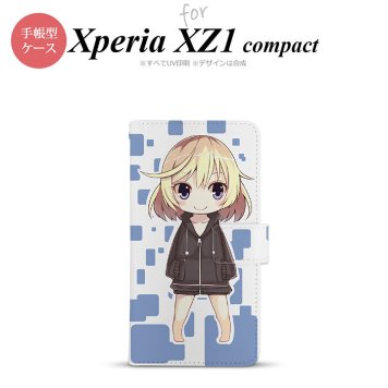 【手帳型 スマホ カバー ケース】【SO02K】【エクスペリア XZ1】手帳型 ケース SO-02K スマホ カバー Xperia XZ1 Compact エクスペリア キャラ2-A 青 nk-004s-so02k-dr1338【メール便送料無料】