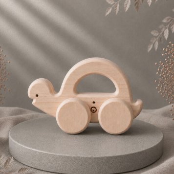 国産ヒノキのカメのコロコロ｜木製おもちゃ・ころころ転がして遊べるカメのおもちゃ｜出産祝い・誕生日プレゼント