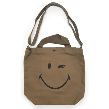 送料無料 SMILEY World スマイリーワールド ニコちゃん 数量限定 2WAY 斜めがけバッグ ショルダーバッグ ブラウン 20201年