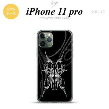 iPhone11Pro iPhone11 Pro スマホケース ソフトケース ピンスト 黒 白 メンズ レディース nk-i11p-tp1243