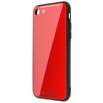 日本トラストテクノロジー 【メール便での発送商品】ワイヤレス充電対応ケース for iPhone8 レッド TPUGC8-RD