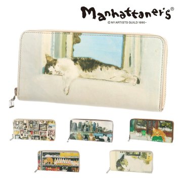 マンハッタナーズ 財布 長財布 ラウンドファスナー 小物 雑貨 本革 manhattaner's トップパース 0751527(0751517) レディース 誕生日プレゼント ギフト ラッピング無料 【正規代理店】