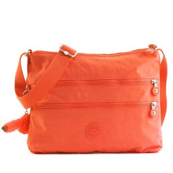 キプリング Kipling バッグ K13335 67T ALVAR アルバー 斜めがけショルダーバッグ GALAXY ORANGE 蛍光コーラルオレンジ系