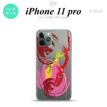 iPhone11Pro iPhone11 Pro スマホケース ハードケース アート クリア ピンク メンズ レディース nk-i11p-1266