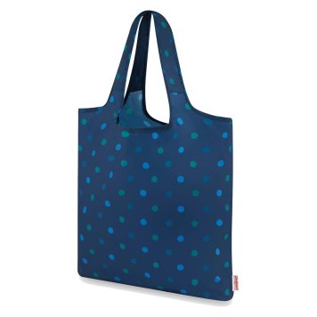 キャスキッドソン Cath Kidston エコバッグ エコバック 984492 105967517913102 FOLDAWAY SHOPPER POWER SPOT 折りたたみ式 ショッピングバッグ トートバッグ パワー スポット NAVY ネイビー＋ドット柄マルチカラー