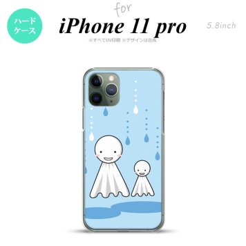 iPhone11Pro iPhone11 Pro スマホケース ハードケース てるてる坊主 水色 メンズ レディース nk-i11p-551