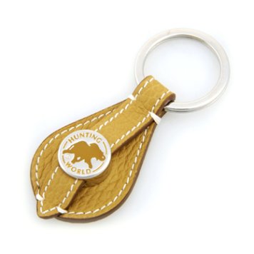 ハンティングワールド HUNTING WORLD キーリング キーホルダー 591-300 KEY FOB キーフォブ ベージュ