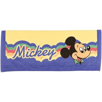 ディズニーレトロ/ミッキーマウス フェイスタオル スケーター ※送料無料(ポスト投函)