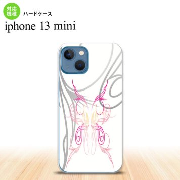 iPhone13mini iPhone13 mini ケース ハードケース ピンスト 白 ピンク  nk-i13m-1246