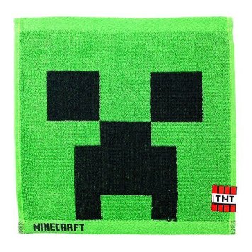 マインクラフト Minecraft ミニタオル クリーパー マイクラ グリーン