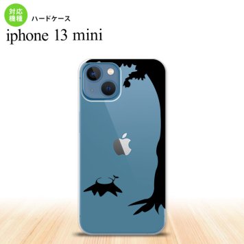 iPhone13mini iPhone13 mini ケース ハードケース 切り株 黒  nk-i13m-197