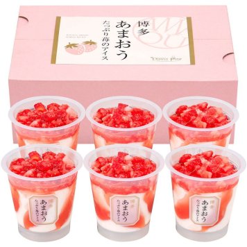 博多あまおう たっぷり苺のアイス (AH-TP6Q) [お中元][お歳暮] ※送料無料(北海道・沖縄・離島への配送不可)