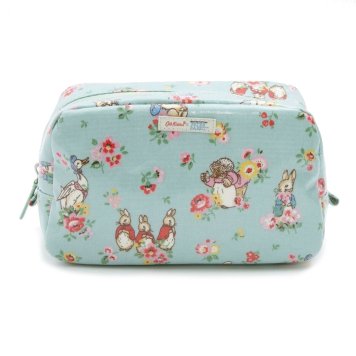 キャスキッドソン Cath Kidston ポーチ 985239 105952817947102 CLASSIC COSMETIC CASE PETER RABBIT DITSY ビアトリクス・ポター ピーターラビット コラボ クラシック コスメティック ケース 化粧ポーチ MINT ミントグリーン系＋フラワー柄＋ピーターラビット柄マルチカラー