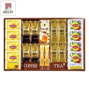 ネスカフェ リプトン はちみつ 詰合せ ティーギフトセット 計20点入 コーヒー 紅茶 カフェラテ セット 純粋はちみつ【北海道・沖縄県・離島 配送不可】