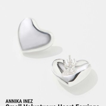アニカイネズ ANNIKA INEZ Small Voluptuous Heart Earrings スモール ボリューム ハート E940 SML ピアス レディース アクセサリー シルバー