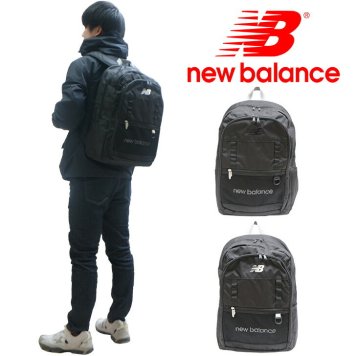 New Balance ニューバランス ポリエステル リュック LAB45696 普段使い 日常使い デイリーユース タウンユース 男女兼用 ユニセックス お手頃 使いやすい 便利 定番 人気 売れ筋 おすすめ プレゼント ブラック ブラックホワイト