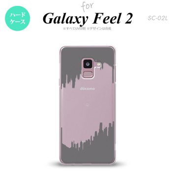 Galaxy Feel 2 ギャラクシー フィール 2 SC-02L スマホケース カバー ハードケース イラストデザイン（B） グレー nk-sc02l-195[スマホ,スマホケース,スマホカバー,ケース,カバー,ジャケット]