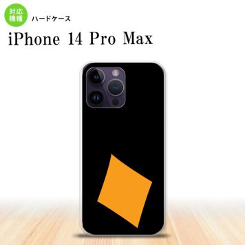 iPhone14 ProMax iPhone14 Pro Max スマホケース 背面ケース ハードケース トランプ ダイヤ 黒 オレンジ 2022年 9月発売 nk-i14pm-545