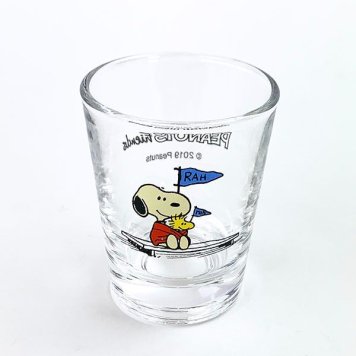 スヌーピー PEANUTS ミニグラス フラッグ グラス  マリモクラフト