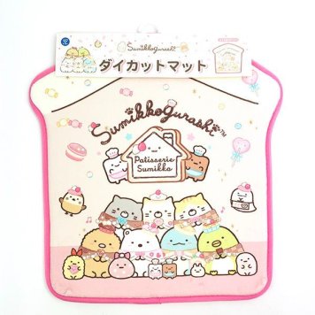 すみっコぐらし ダイカットマット おうち型 インテリア 玄関マット ルームマット ピンク