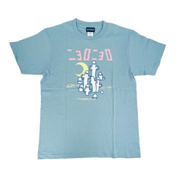 ムーミン ニョロニョロ Tシャツ(M) ブルー アパレル MOOMIN