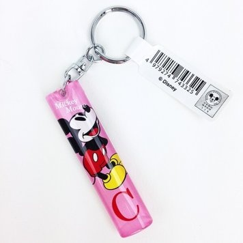 ディズニー ミッキー＆ミニー イニシャルキーホルダー C グッズ  (MCOR)