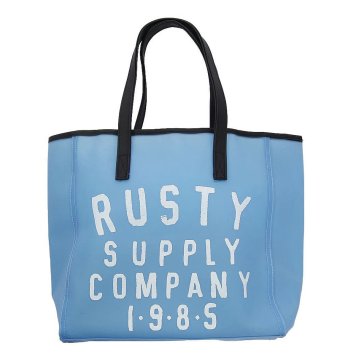 ラスティ RUSTY レディース ビニール トートバッグ 938907 BLU ブルー