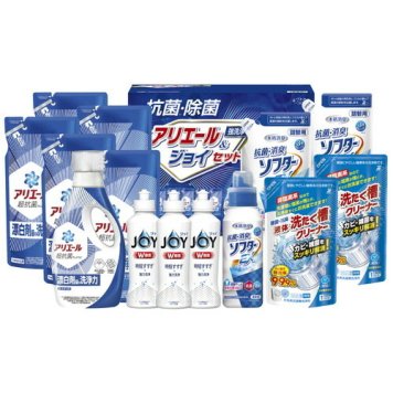 【送料無料・包装無料・のし無料】ギフト工房 抗菌除菌・アリエール&ジョイセット SAJ-80VS(A3)お年賀 寒中見舞い 入学祝い 卒業祝い 就職祝い 結婚祝い 誕生日 出産祝い 引越祝い 香典返し 新盆 初盆 御礼 お中元 内祝い 快気祝い ご挨拶 志 法事
