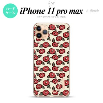 iPhone11ProMax iPhone11pro max スマホケース ハードケース つばき ベージュ +アルファベット メンズ レディース nk-i11pm-1701i