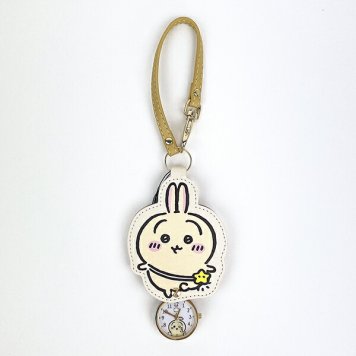 ちいかわ ダイカットキーチェーンウォッチ アイボリー（うさぎ） カラビナ付きクリアケース付属