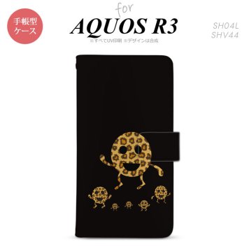 SH-04L/SHV44 AQUOS R3 手帳型スマホケース カバー たまモン  nk-004s-r3-dr689