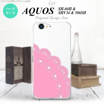 【SH04H】【スマホケース/スマホカバー】【アクオス ゼータ】SH04H スマホケース AQUOS ZETA SH04H カバー アクオス ゼータ レース(A) ピンク nk-sh04h-724【メール便送料無料】