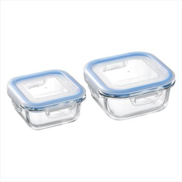 レッシュ 耐熱ガラス容器2点セット　 ME-7395  内祝 内祝い お祝 御祝 記念品 出産内祝い プレゼント 快気祝い 粗供養 引出物